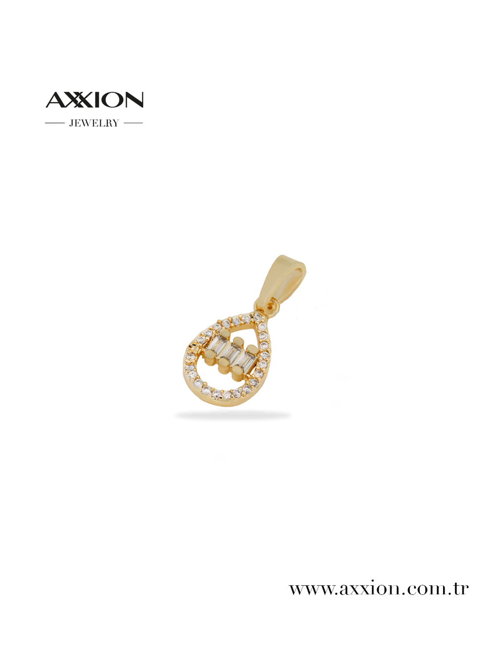 AXXION 14K Necklace Pendant GOLD