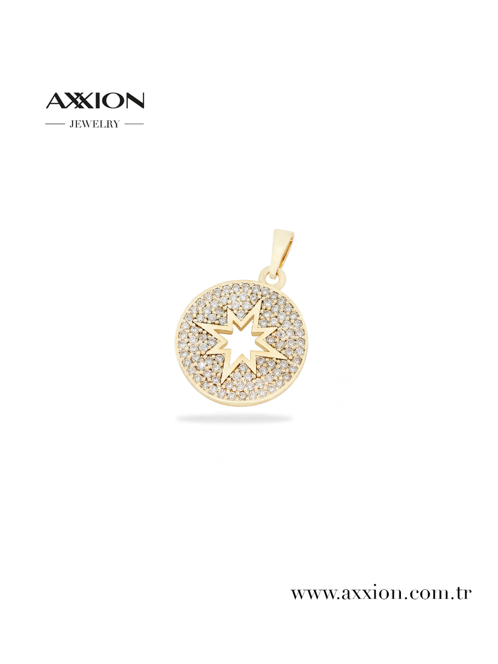 AXXION 14K Necklace Pendant GOLD