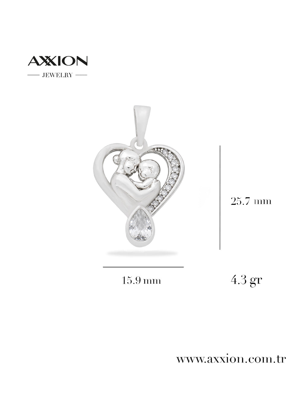 AXXION Kolye Ucu SILVER