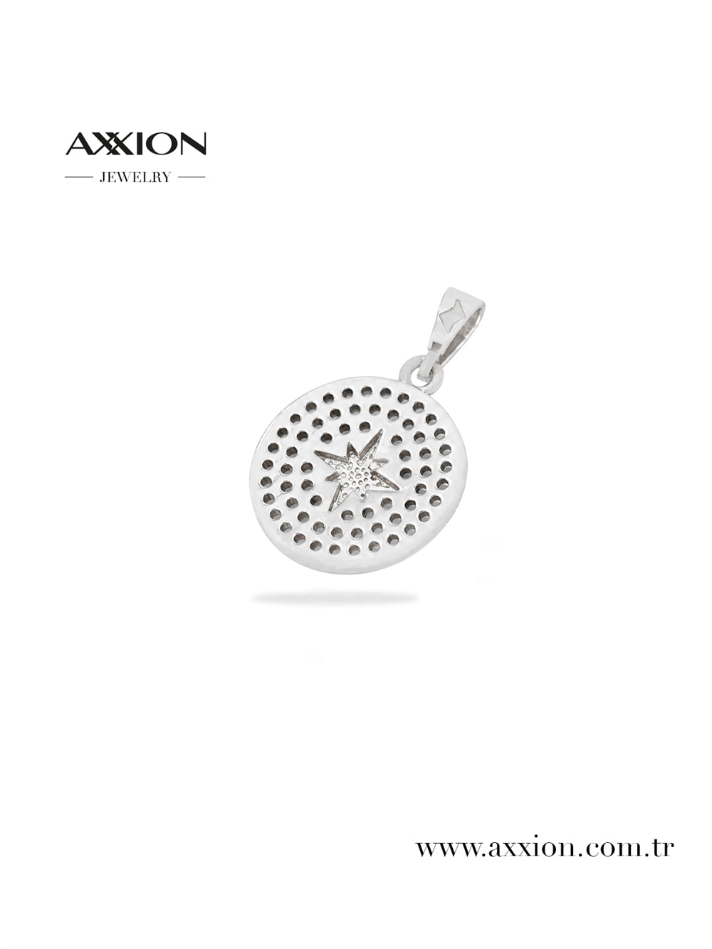 AXXION 14K Necklace Pendant SILVER
