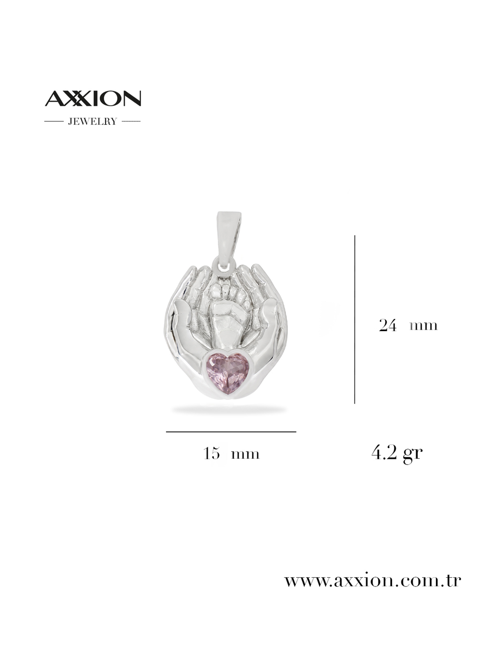 AXXION Kolye Ucu SILVER