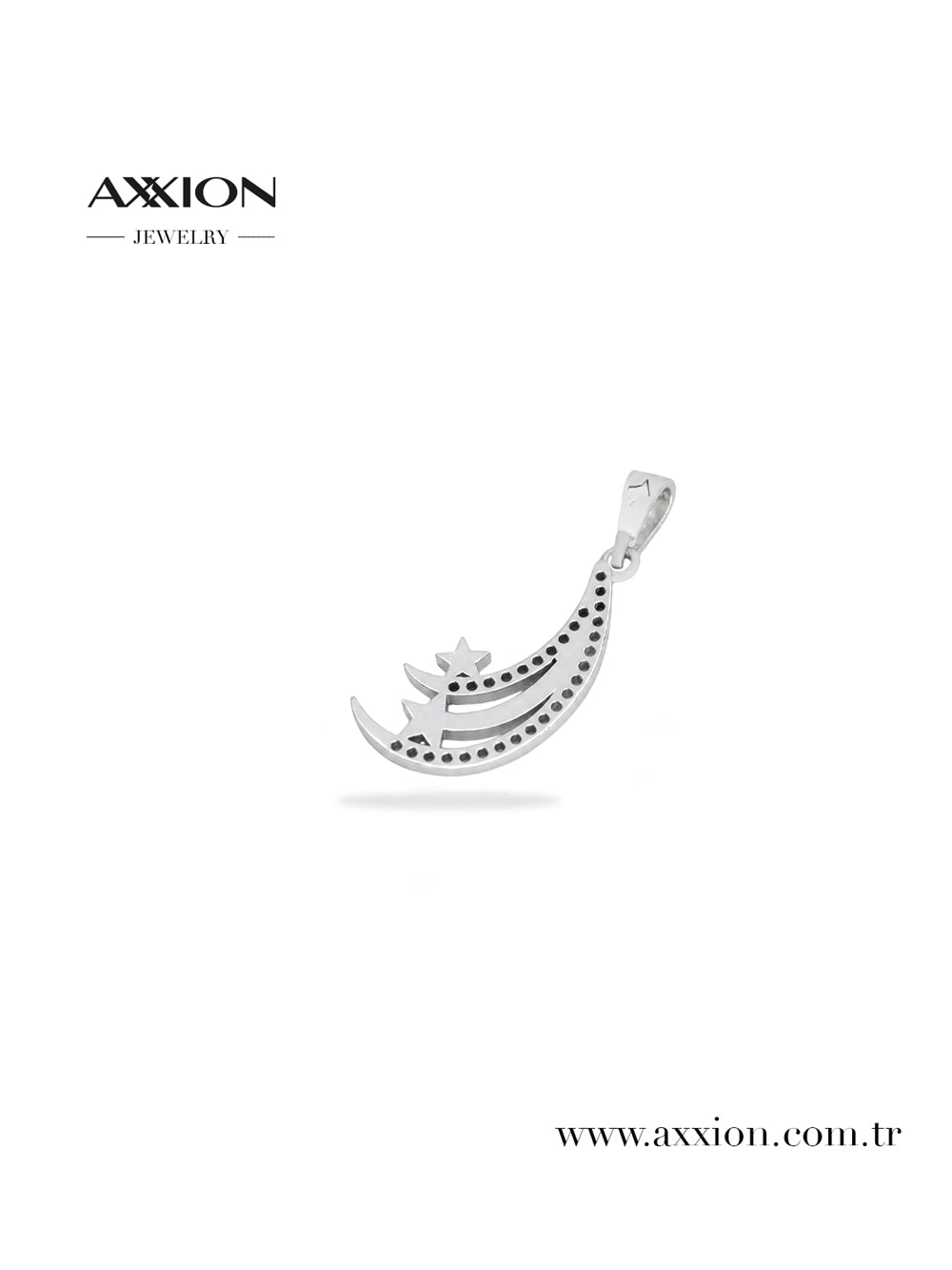 AXXION 14K Necklace Pendant SILVER