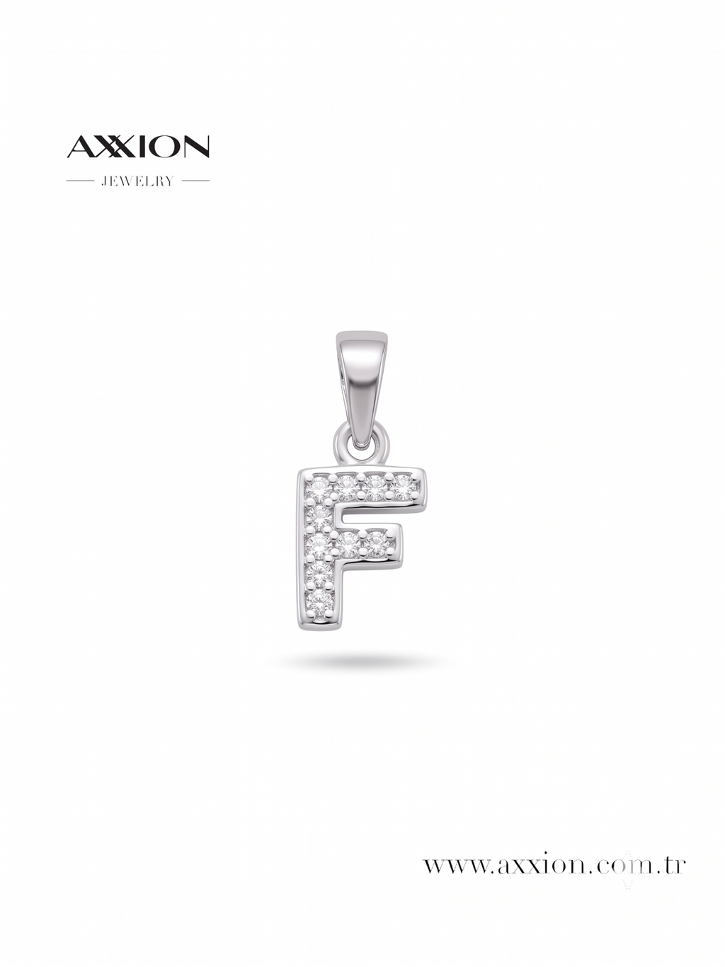 AXXION Harf Kolye Ucu SILVER