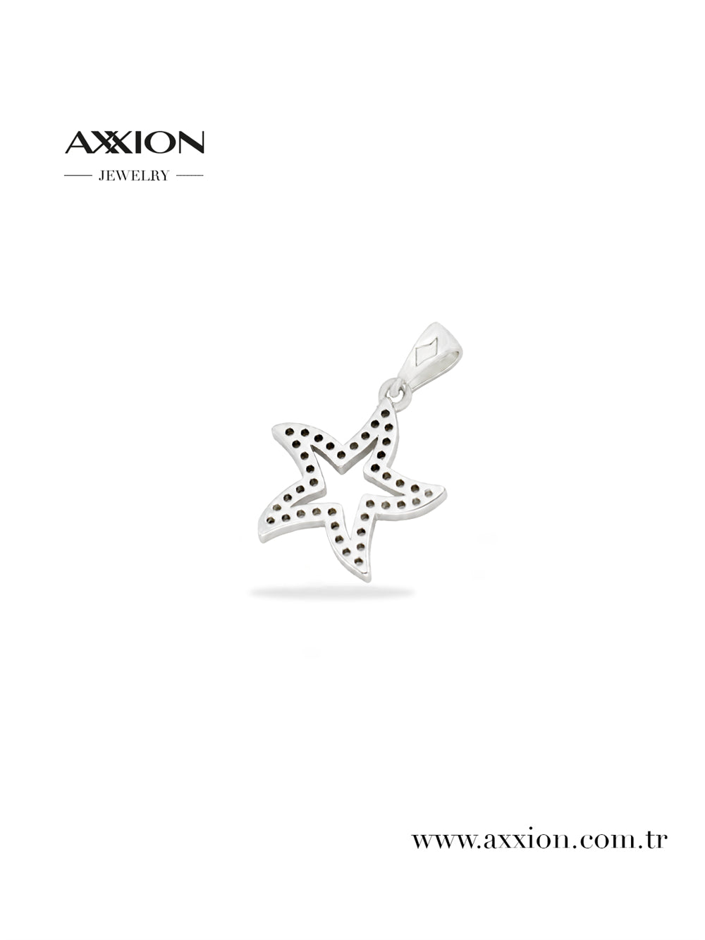 AXXION 14K Necklace Pendant SILVER