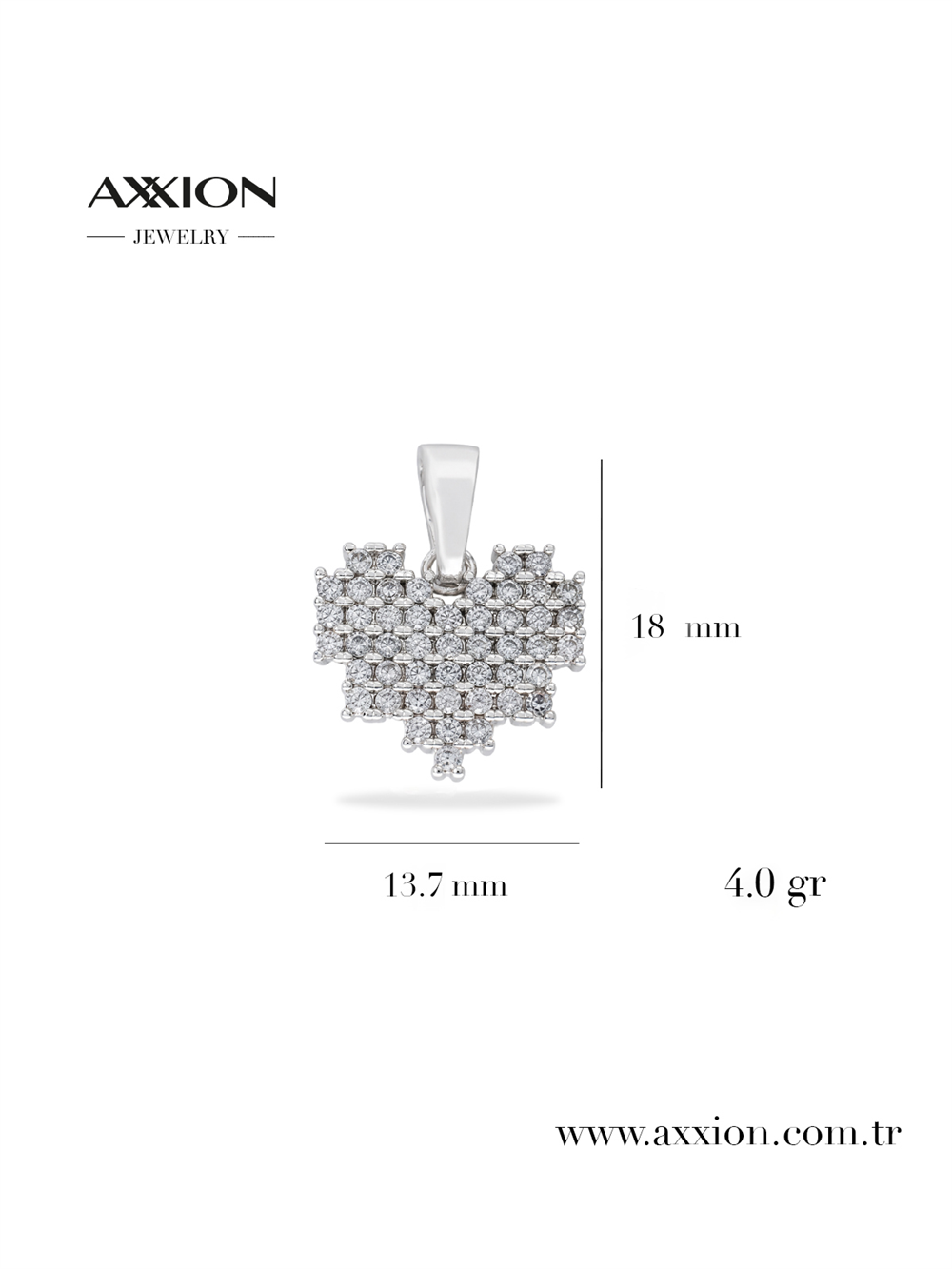 AXXION Kolye Ucu SILVER