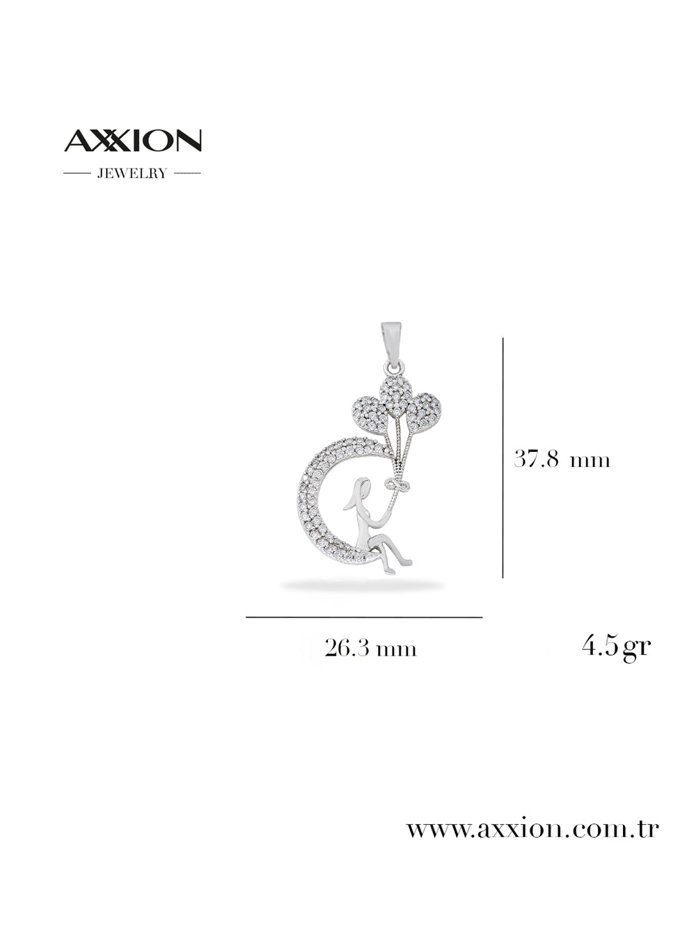 AXXION Kolye Ucu SILVER