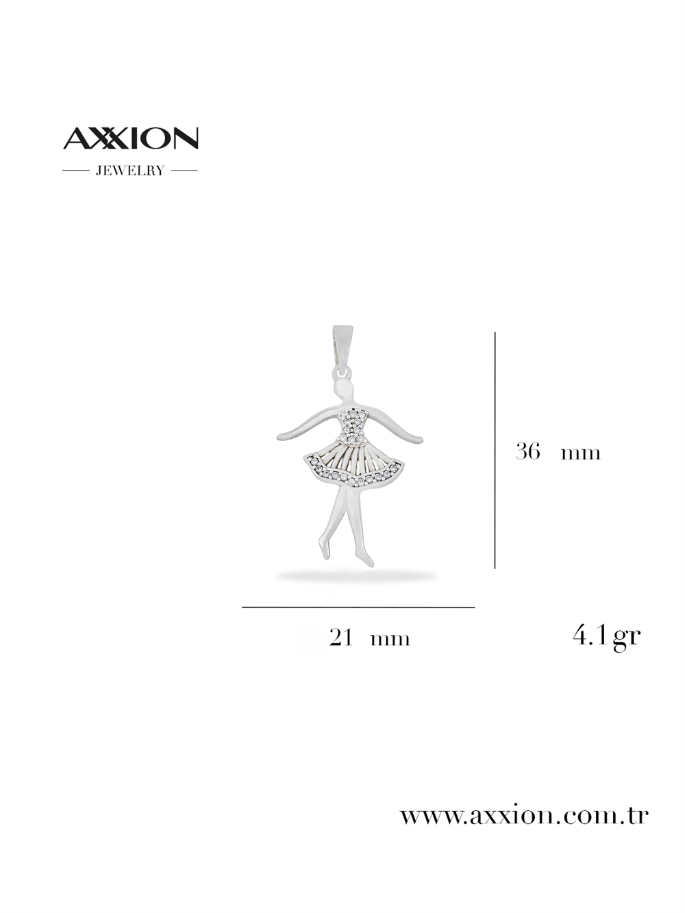 AXXION Kolye Ucu SILVER