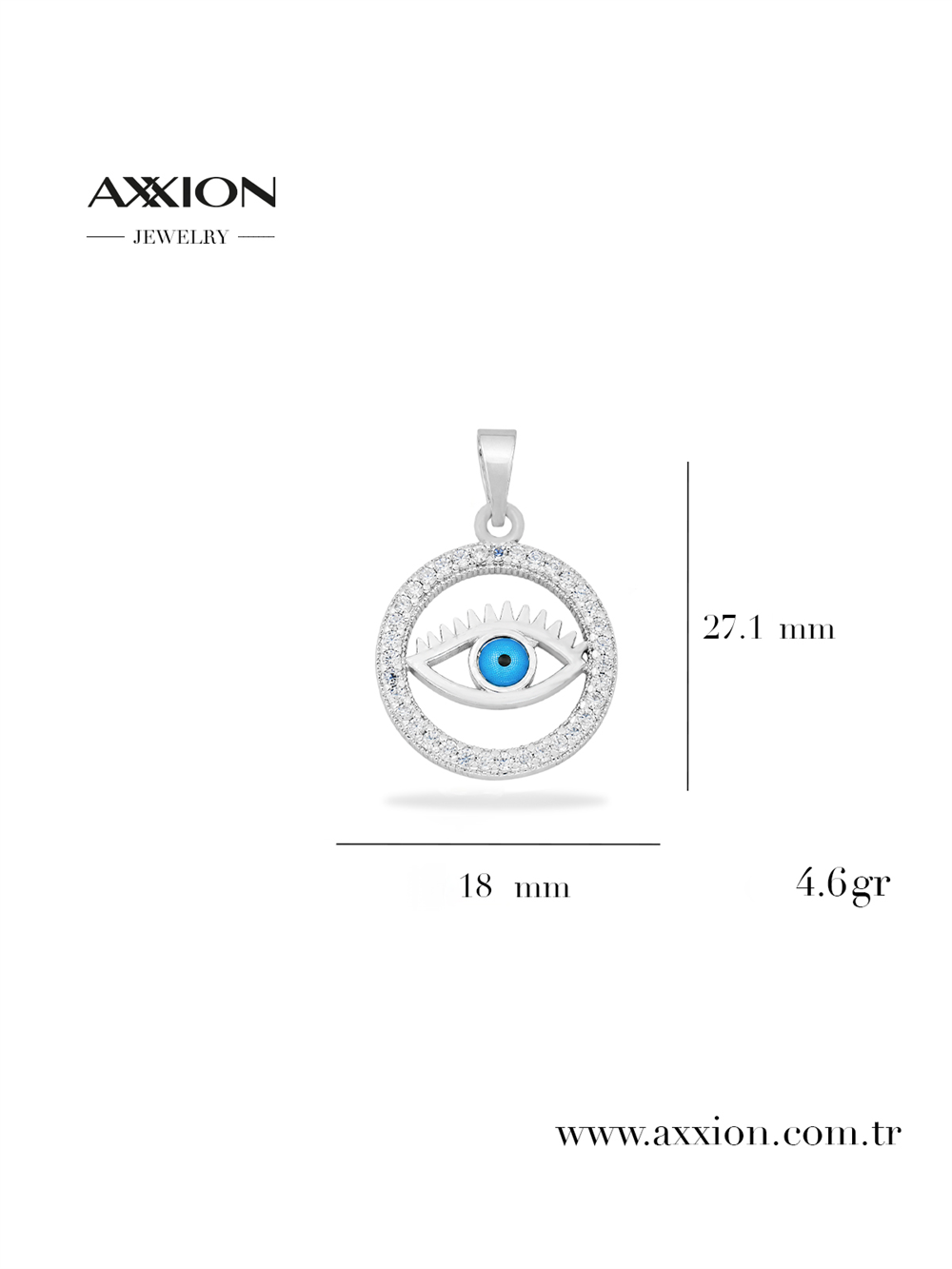 AXXION Kolye Ucu SILVER