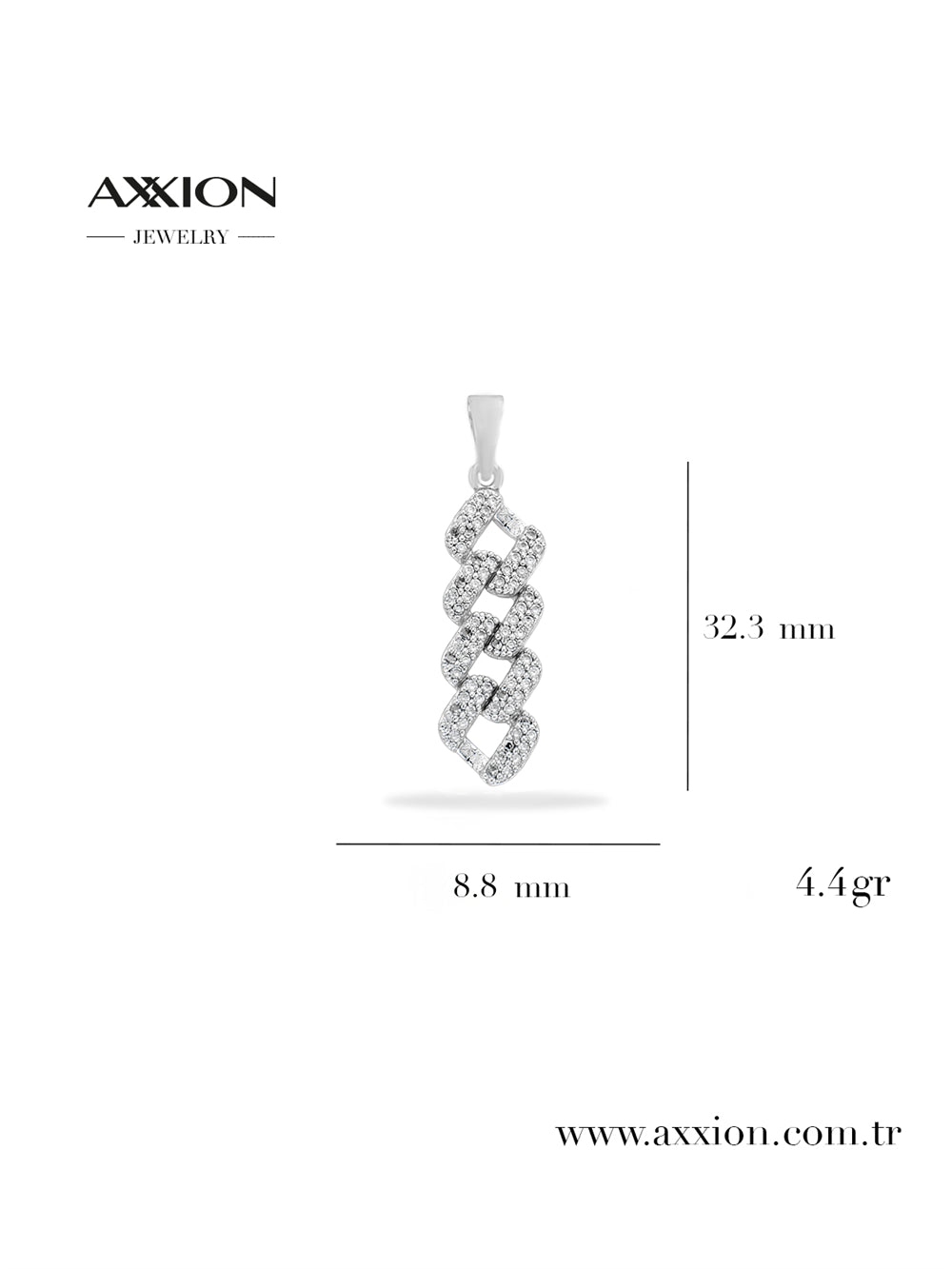 AXXION Kolye Ucu SILVER