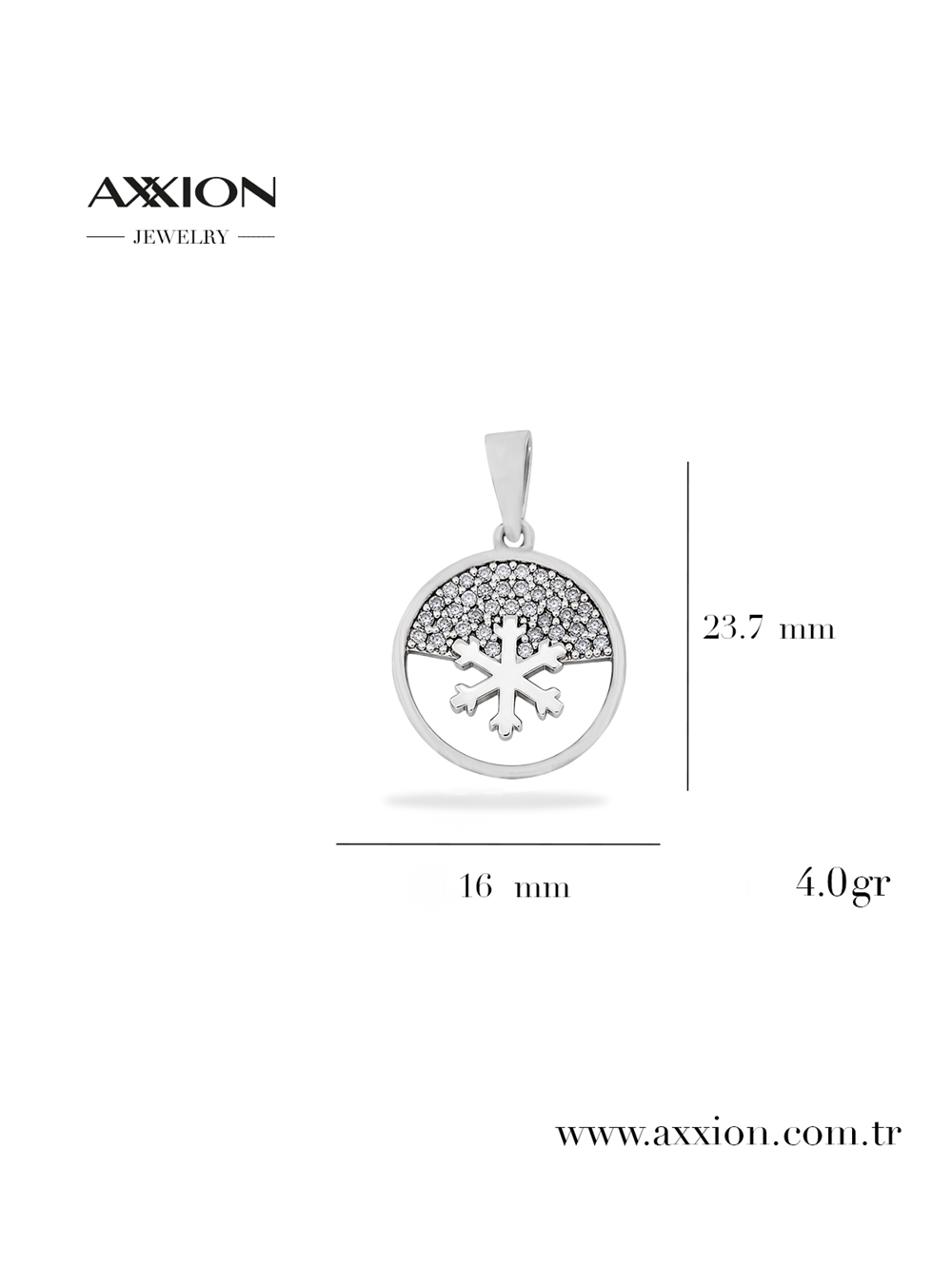 AXXION Kolye Ucu SILVER