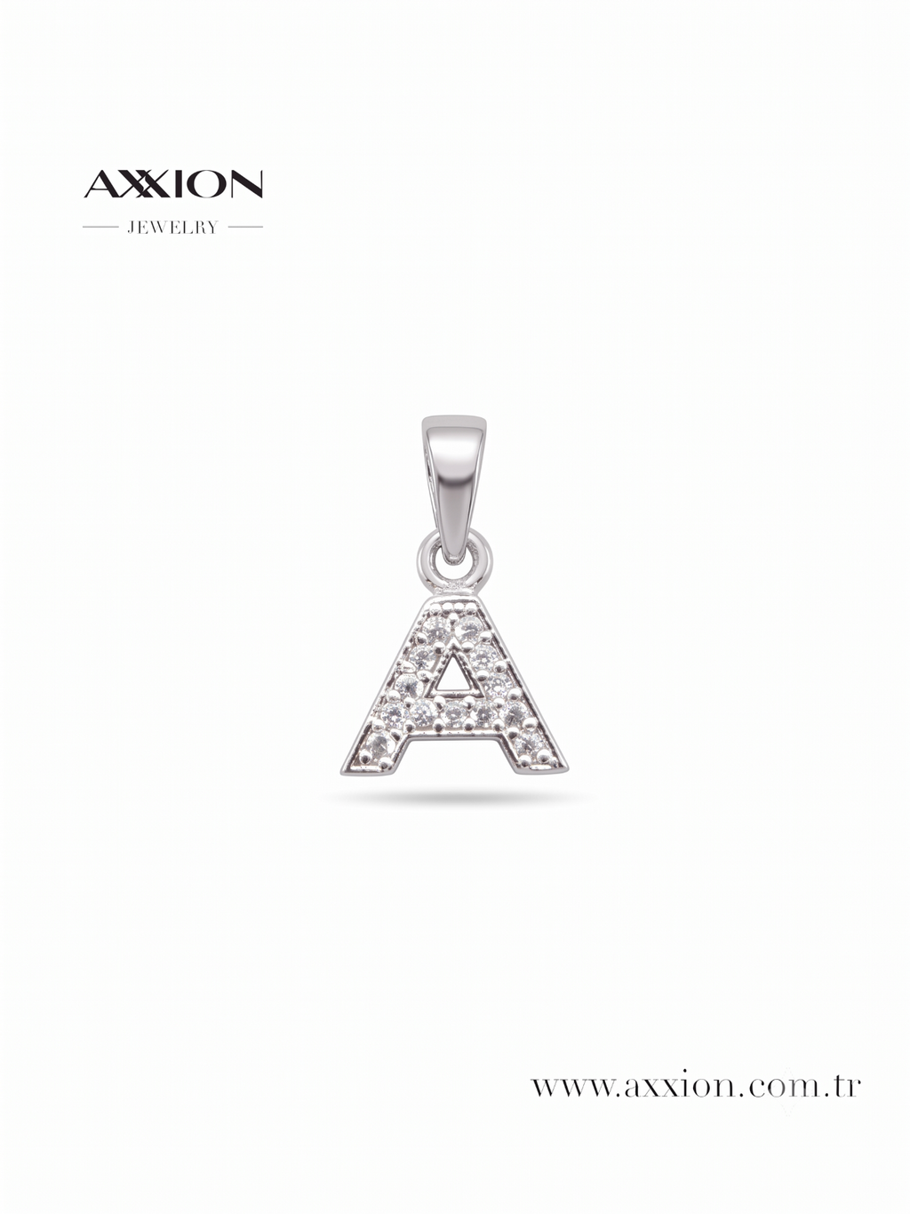 AXXION Harf Kolye Ucu SILVER