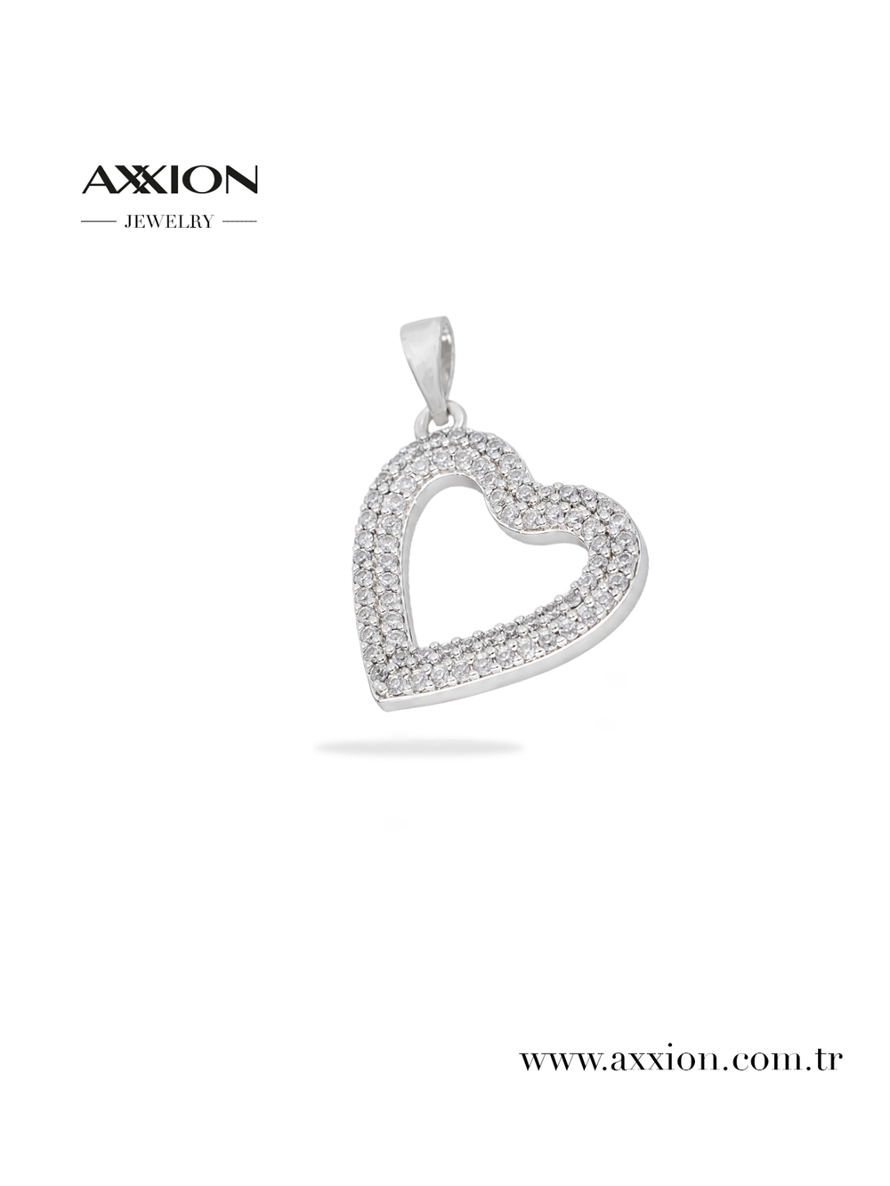 AXXION 14K Necklace Pendant SILVER