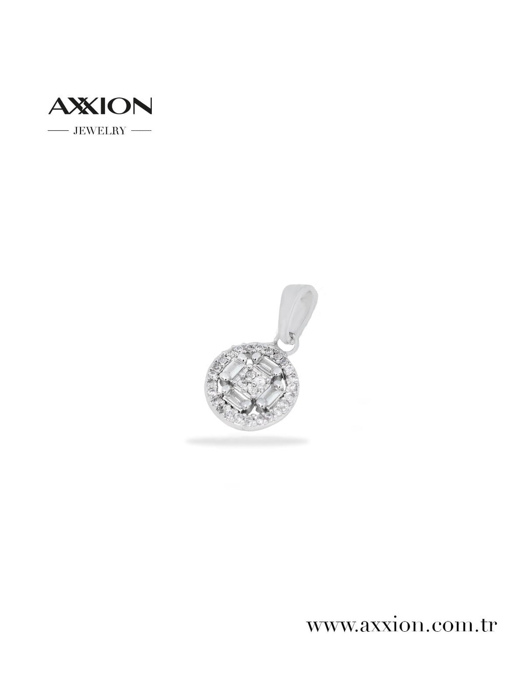 AXXION 14K Necklace Pendant SILVER
