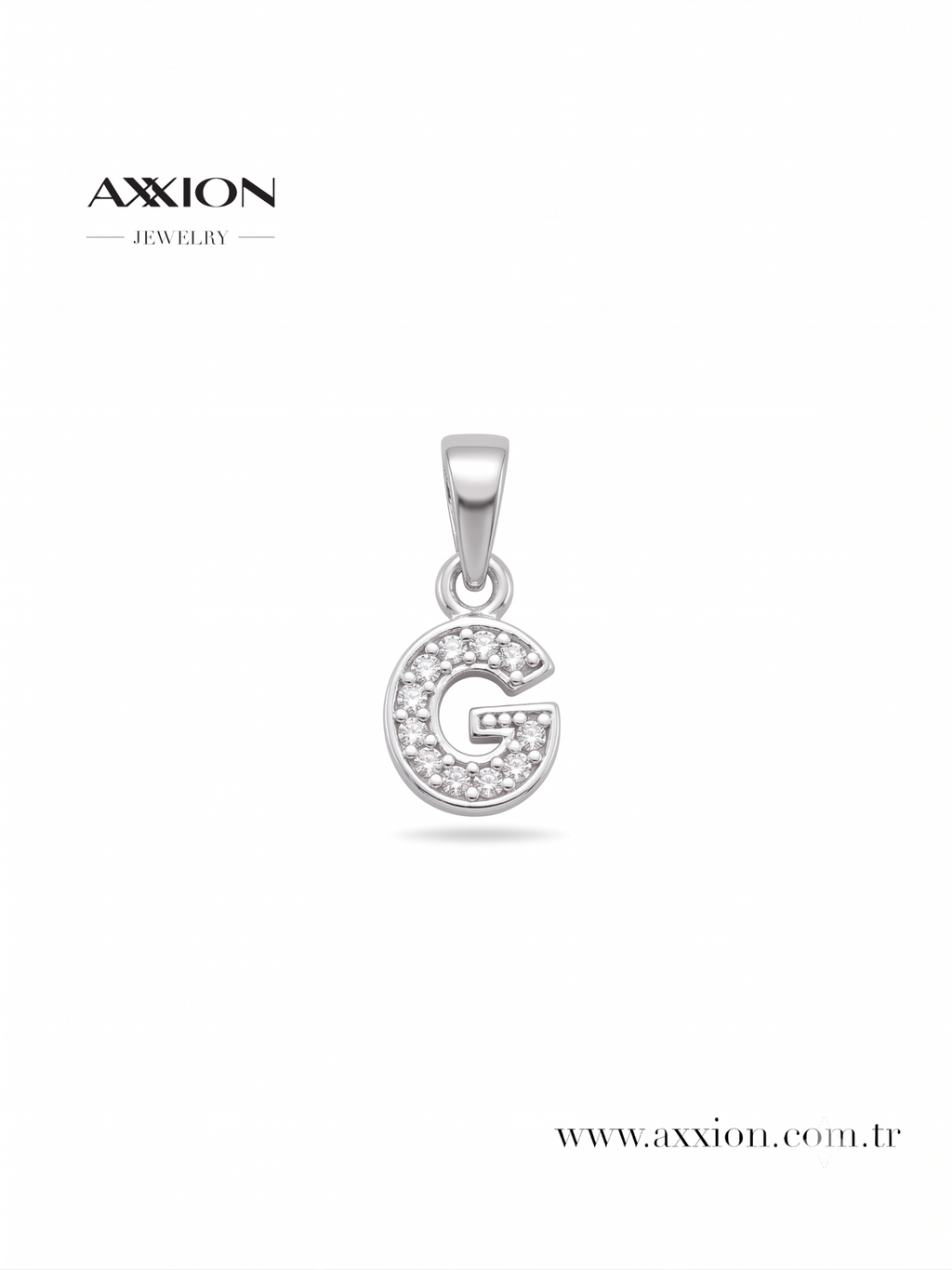 AXXION Harf Kolye Ucu SILVER