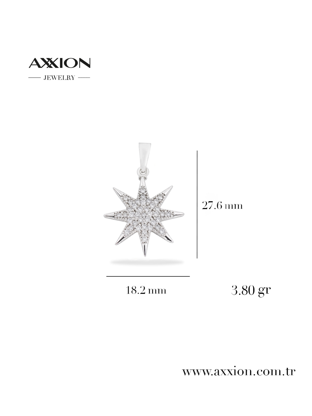 AXXION Kolye Ucu SILVER