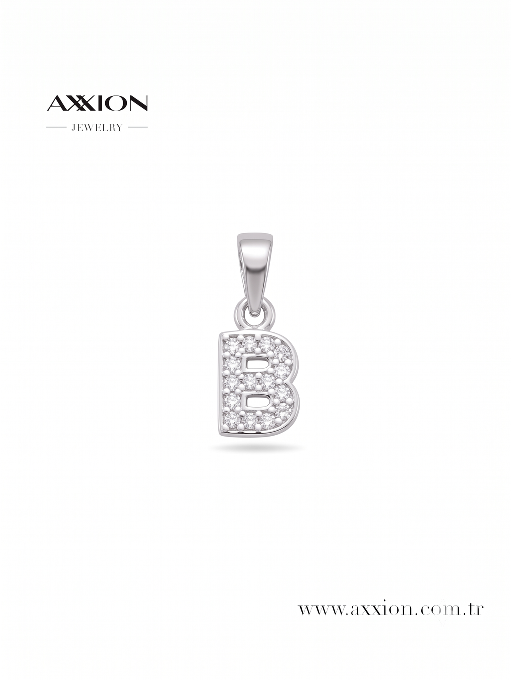 AXXION Harf Kolye Ucu SILVER