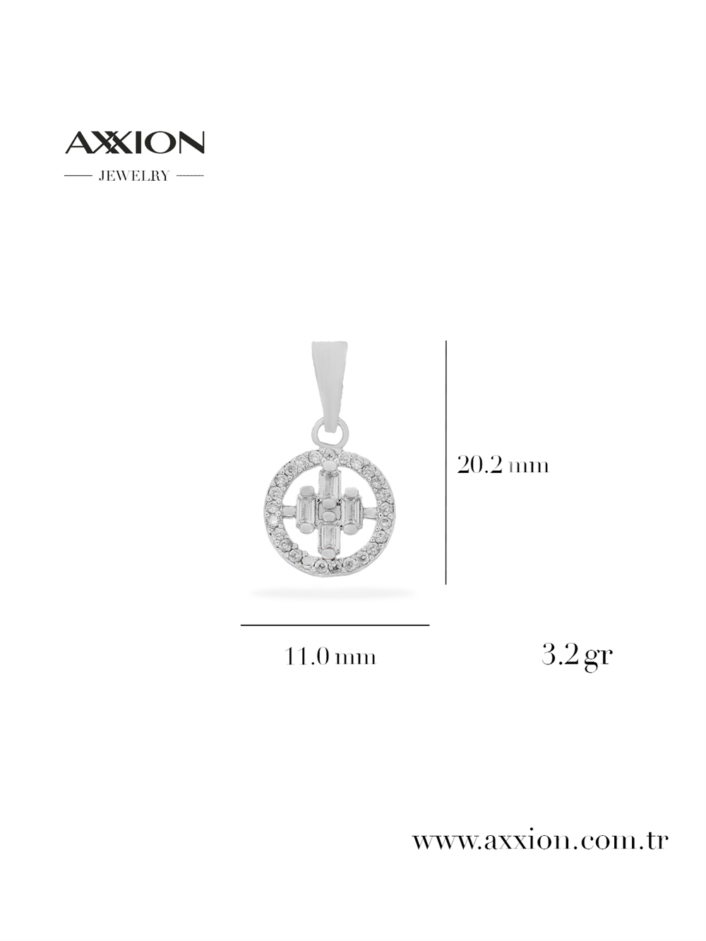 AXXION Kolye Ucu SILVER