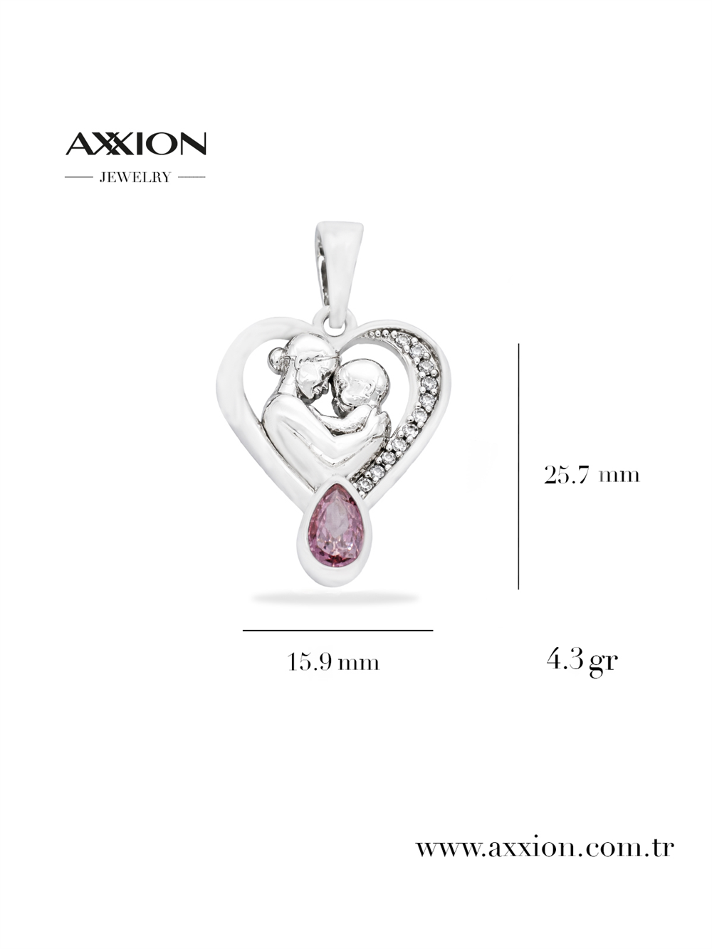 AXXION Kolye Ucu SILVER