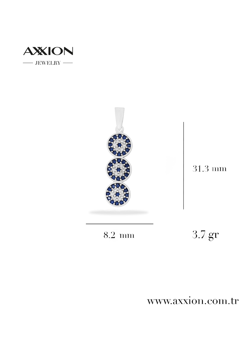 AXXION Kolye Ucu SILVER