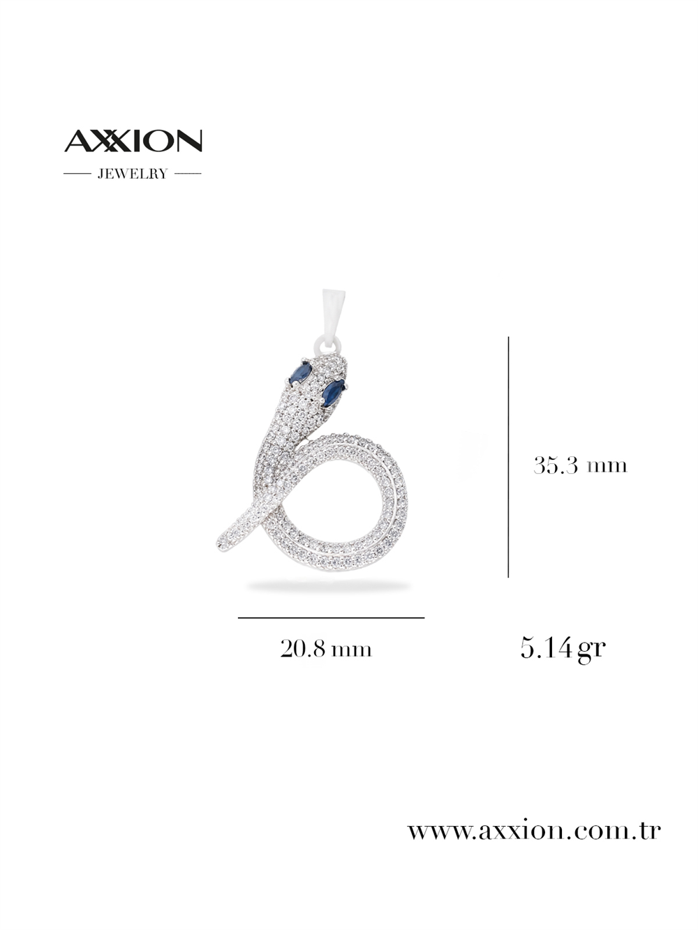 AXXION Kolye Ucu SILVER