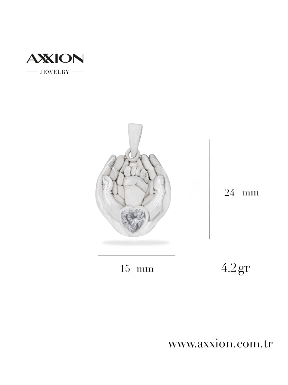 AXXION Kolye Ucu SILVER