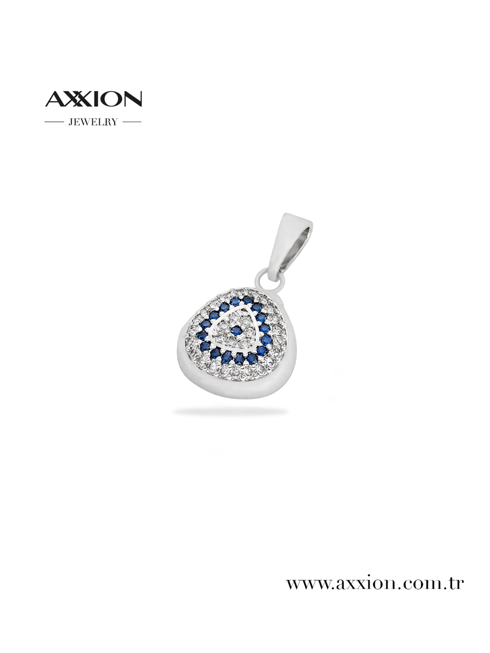 AXXION 14K Necklace Pendant SILVER