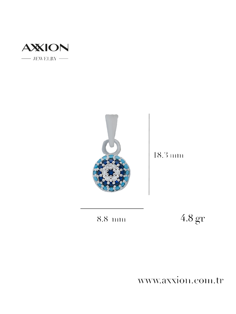 AXXION Kolye Ucu SILVER