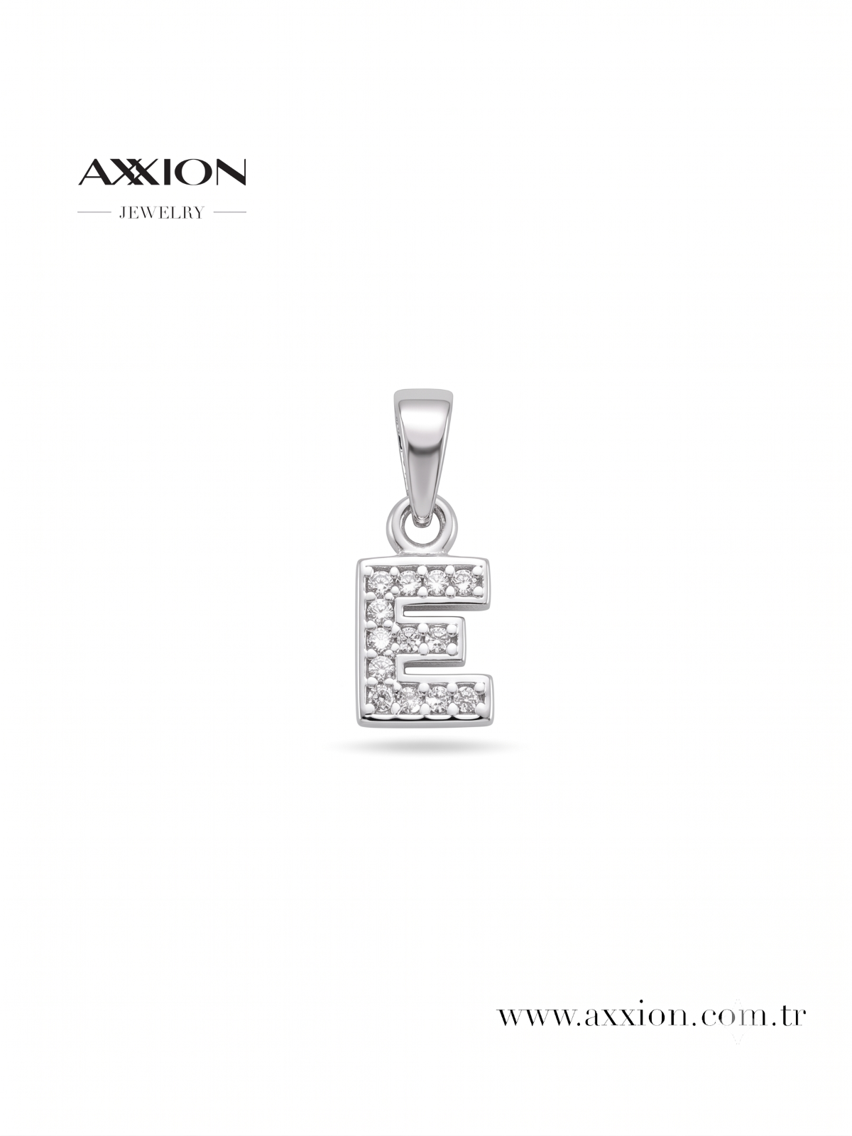 AXXION Harf Kolye Ucu SILVER