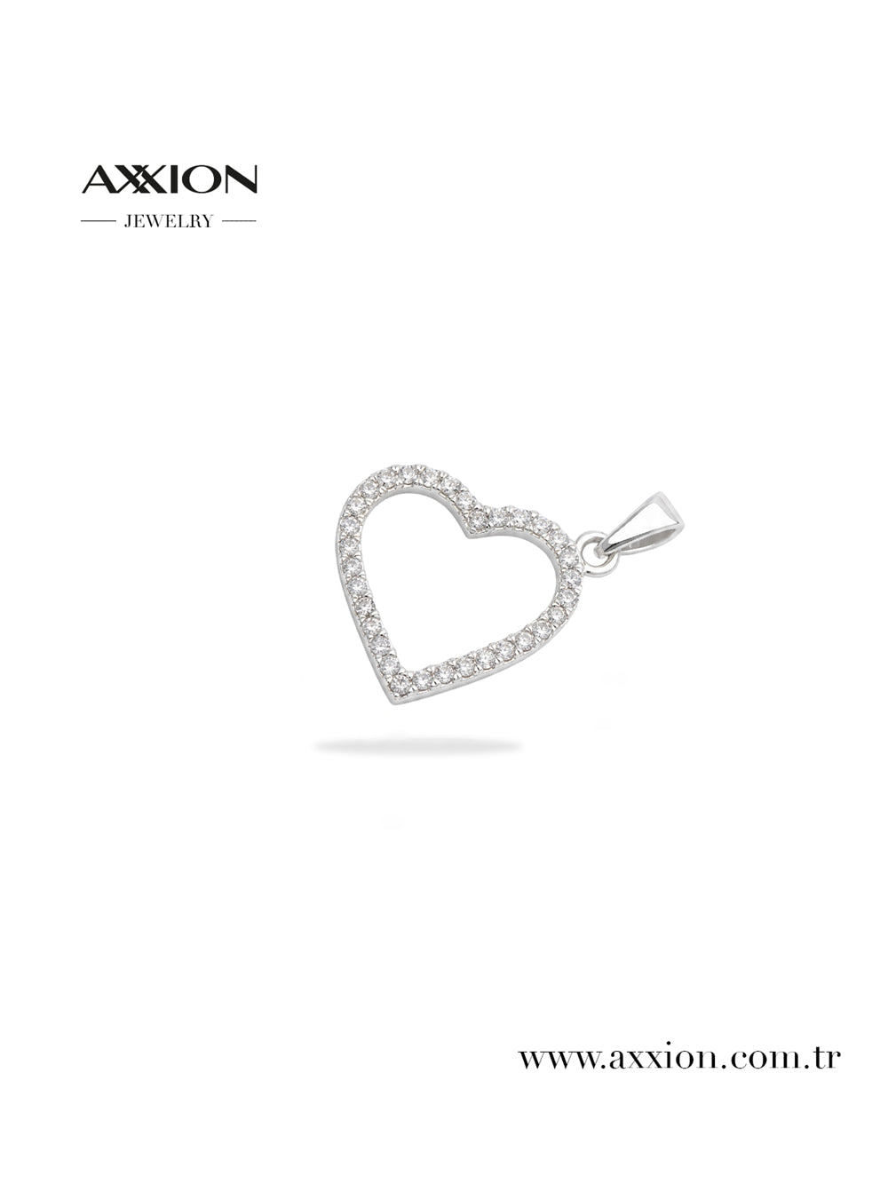 AXXION 14K Necklace Pendant SILVER