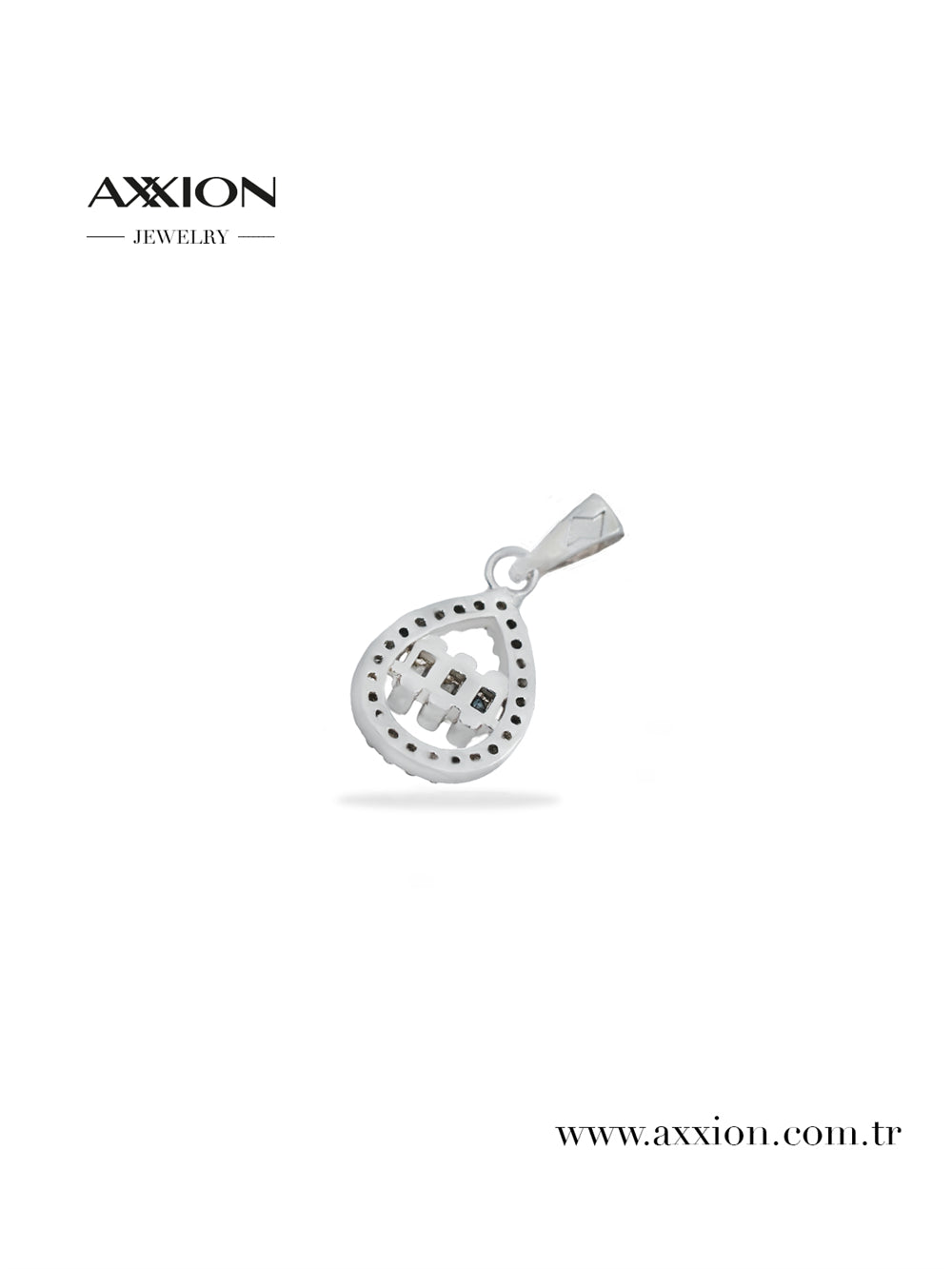 AXXION 14K Necklace Pendant SILVER