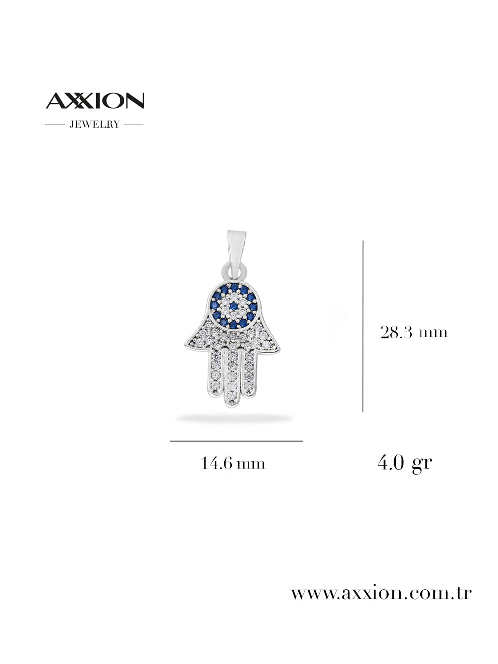 AXXION Kolye Ucu SILVER