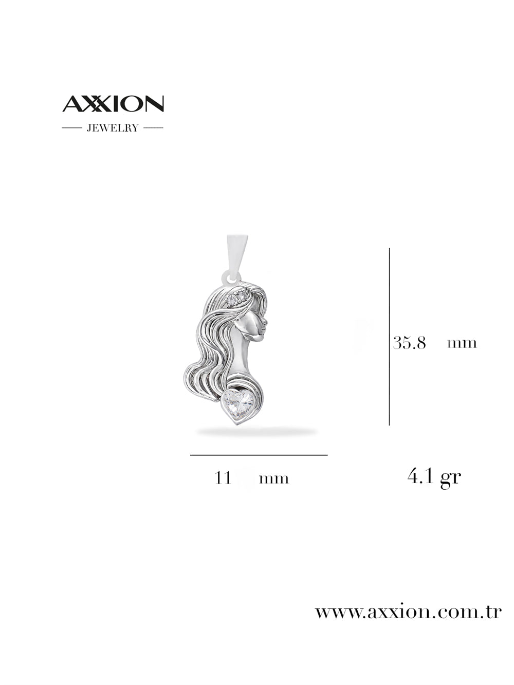 AXXION Kolye Ucu SILVER