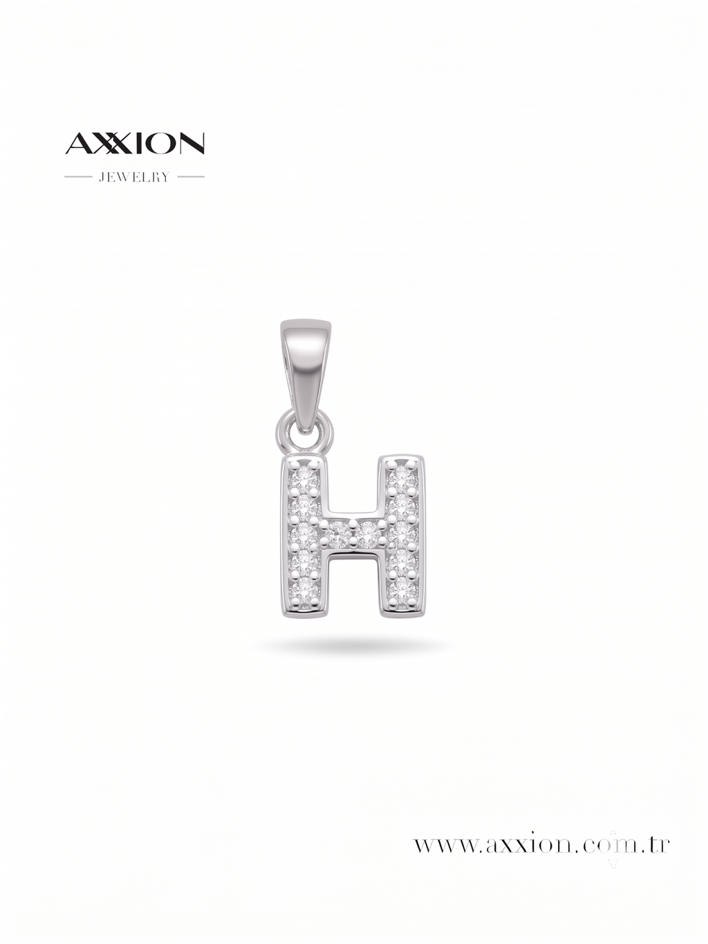 AXXION Harf Kolye Ucu SILVER