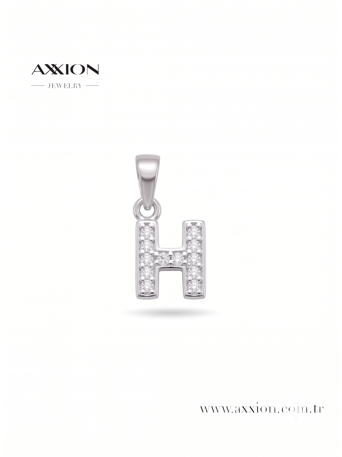 AXXION Harf Kolye Ucu SILVER