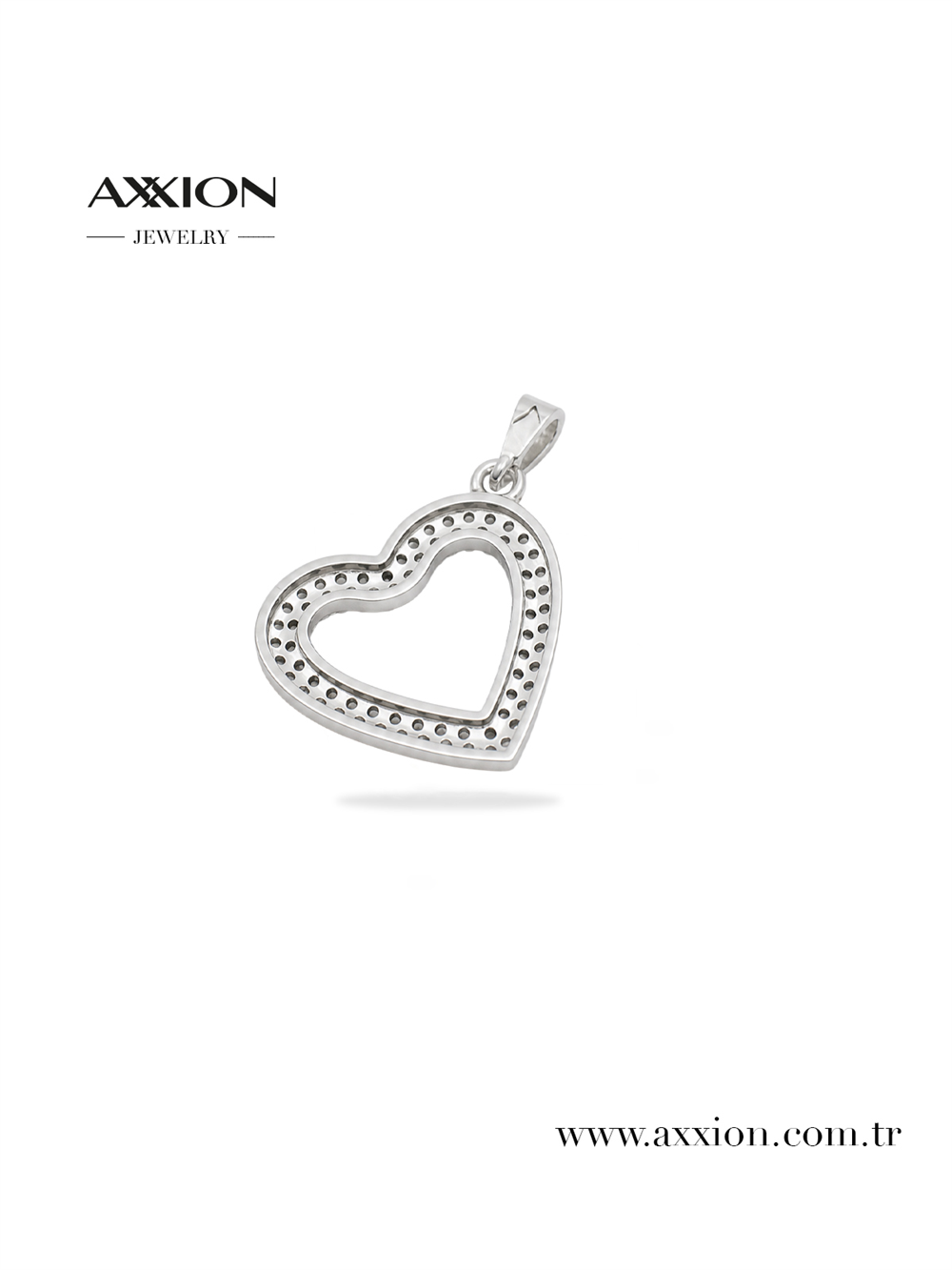 AXXION 14K Necklace Pendant SILVER