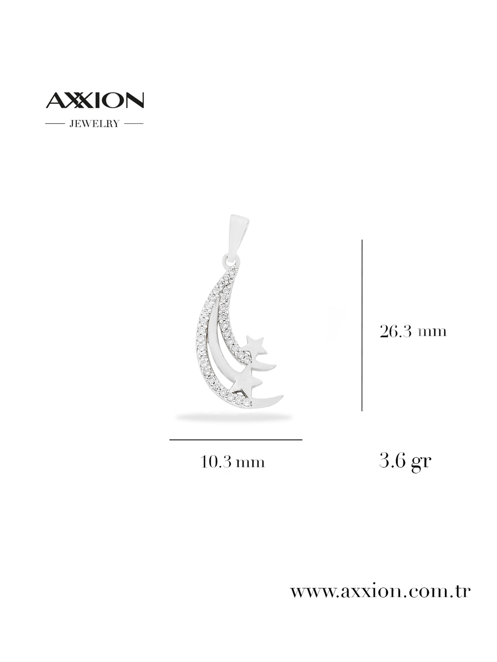 AXXION Kolye Ucu SILVER