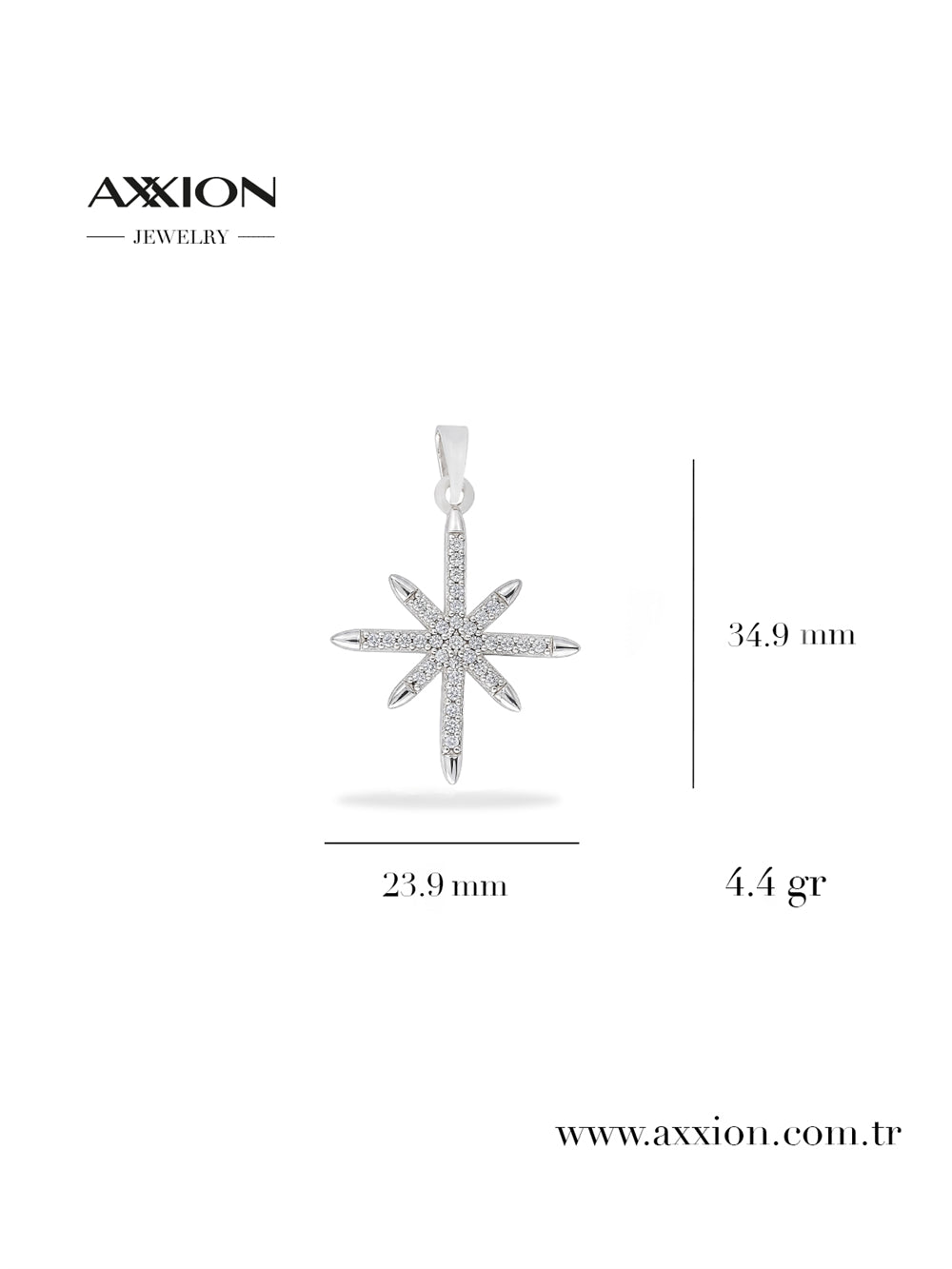 AXXION Kolye Ucu SILVER
