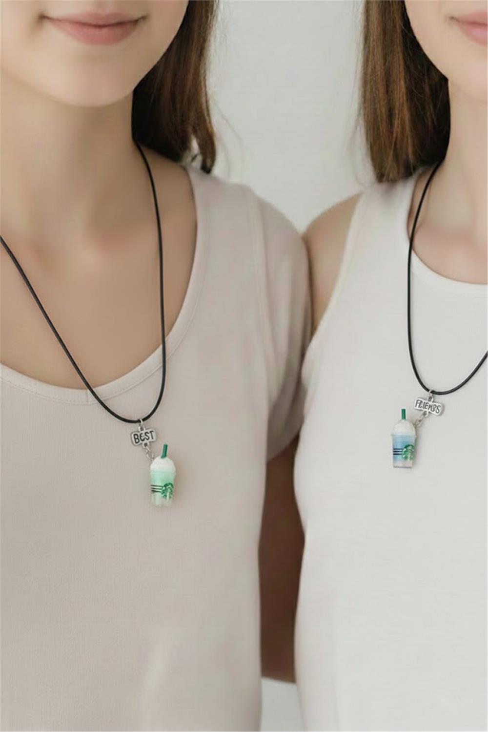 Best Friends Friendship Necklace 2-Piece