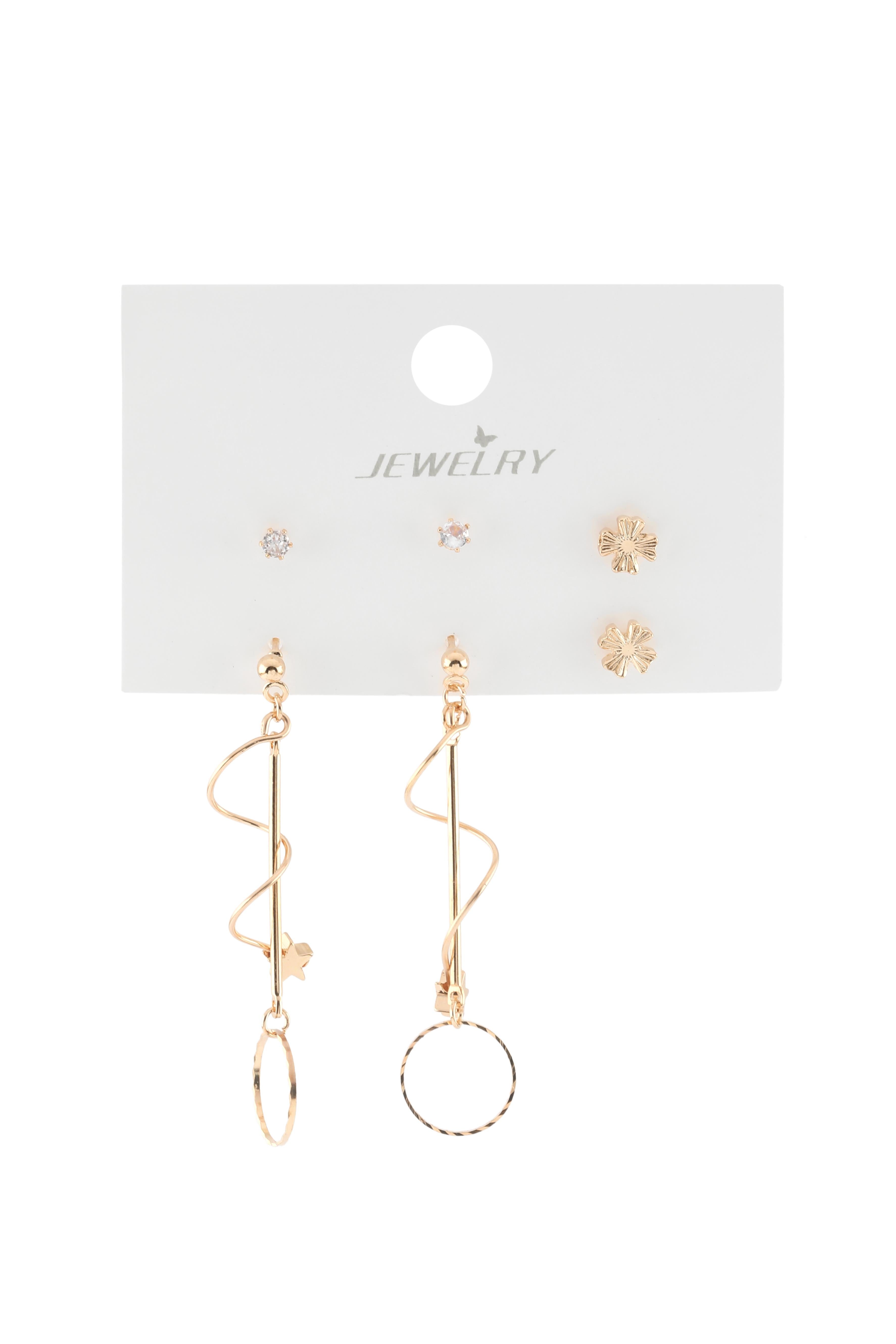 VIP Set Küpe Gold