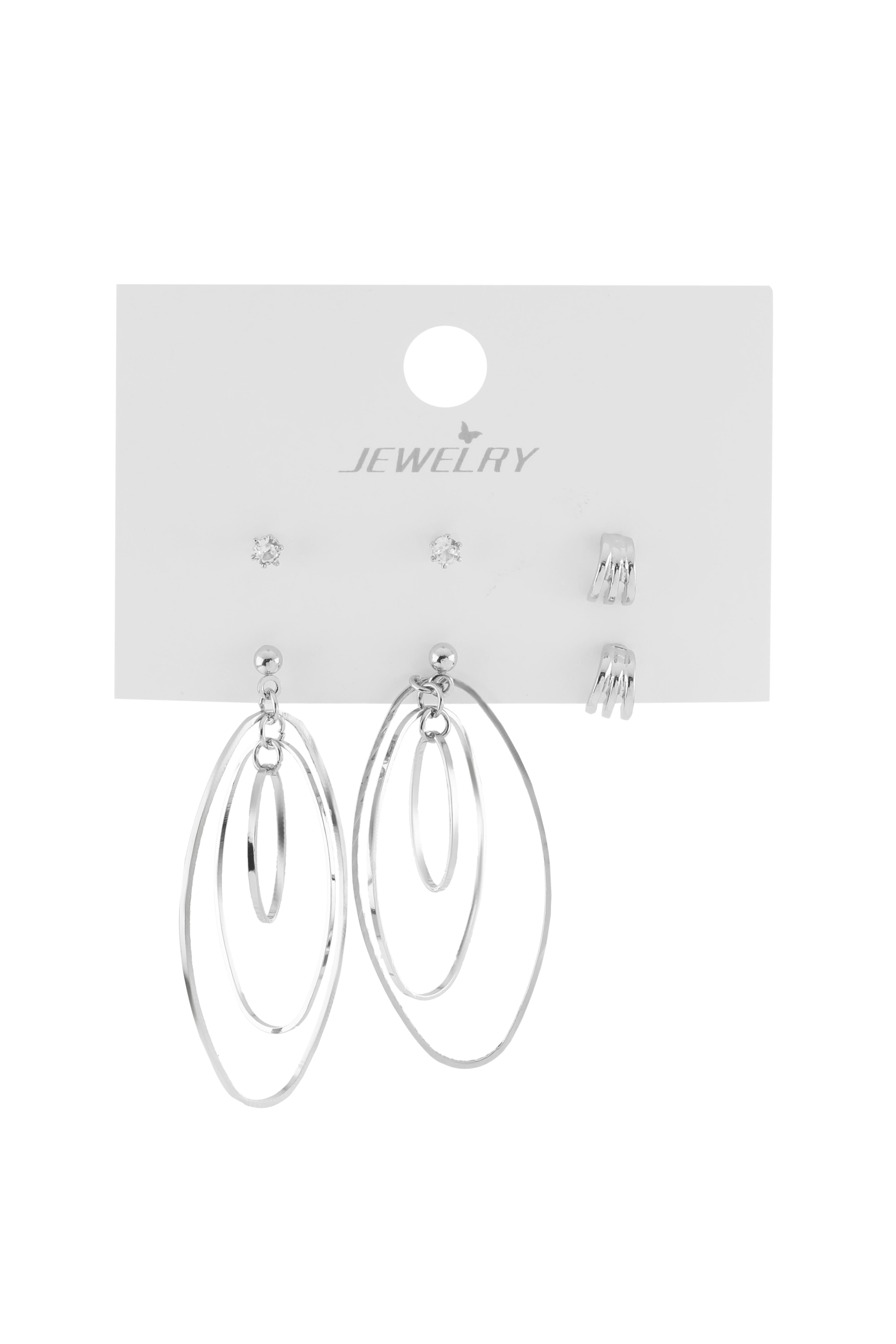 VIP Set Küpe Silver