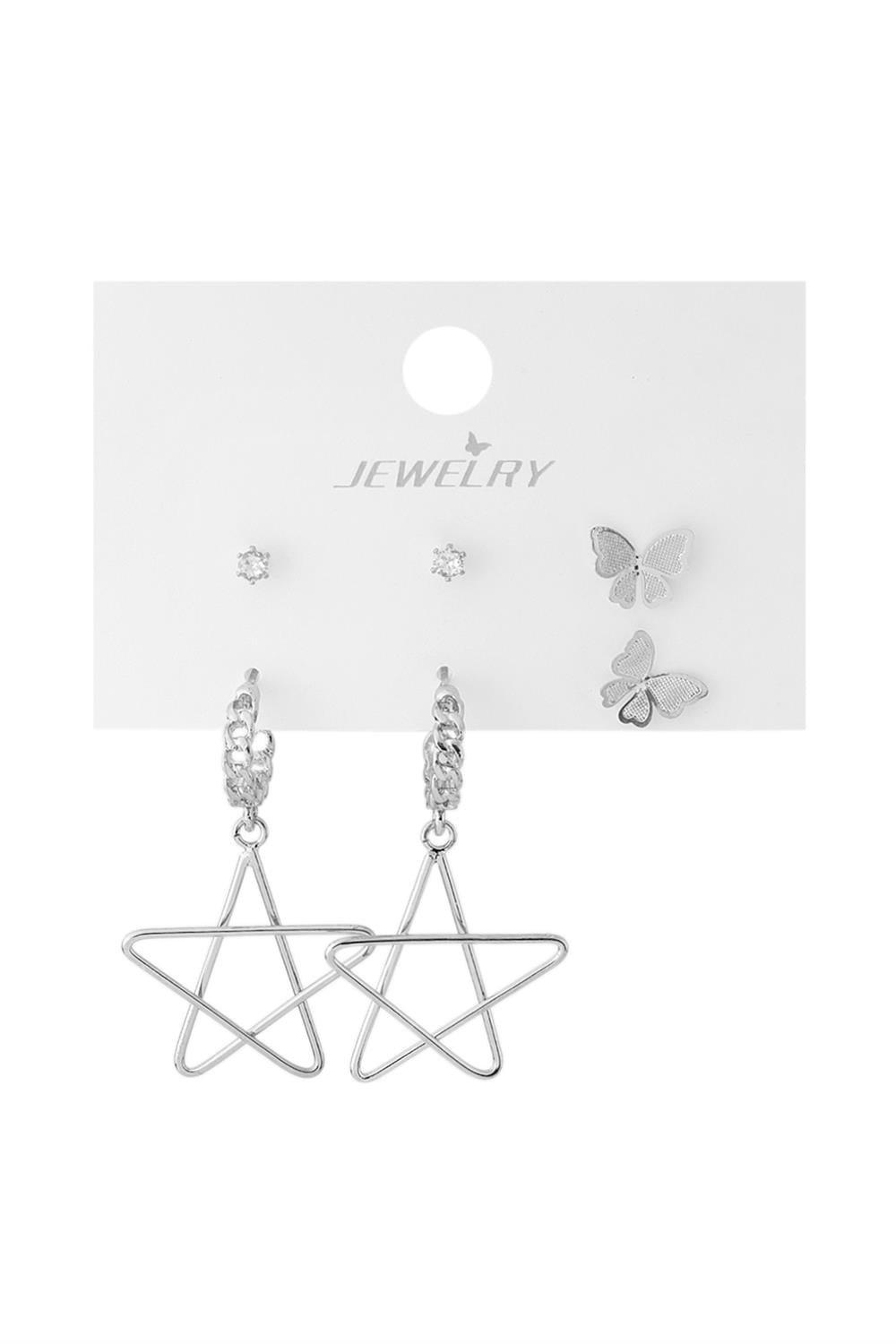 VIP Set Küpe Silver
