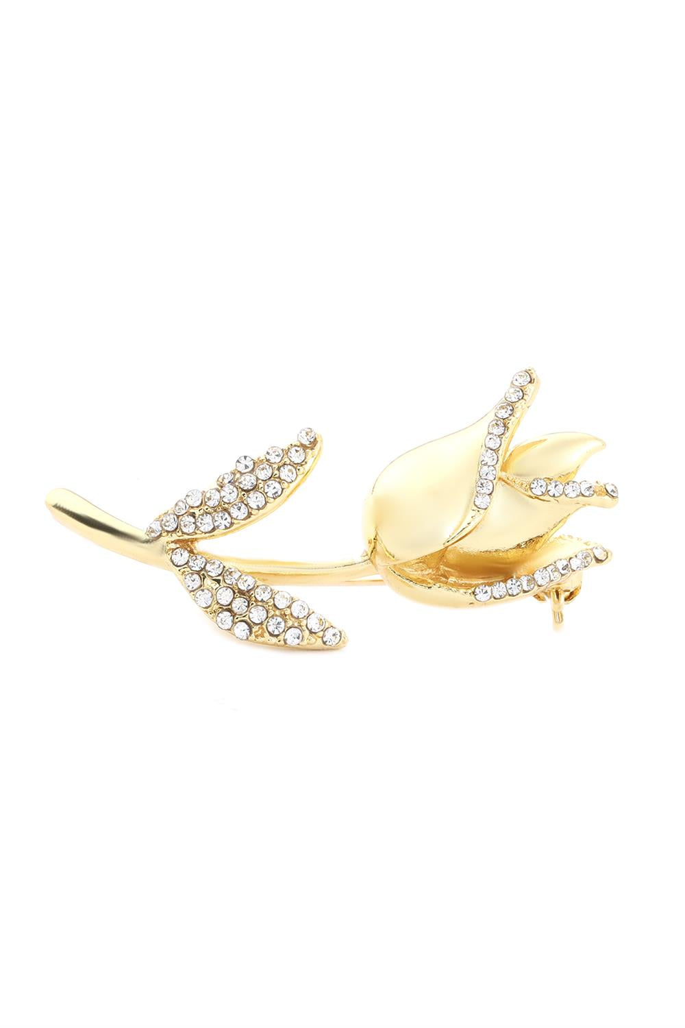 Gül Broş Gold