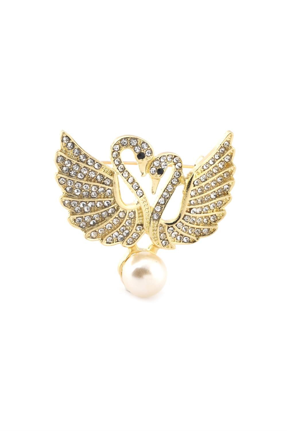 Kuğu Broş GOLD
