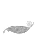 Yaprak Broş Silver