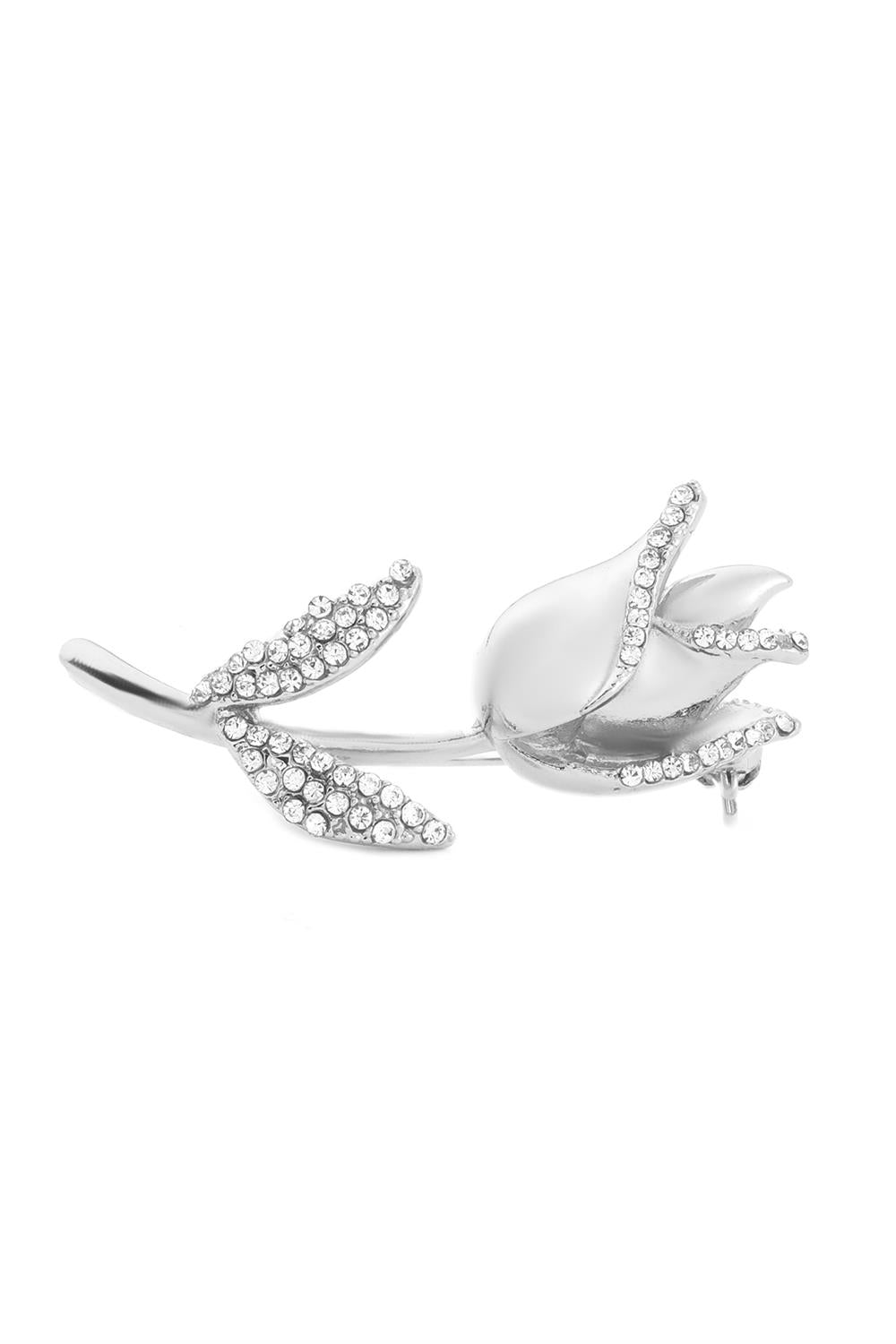 Gül Broş Silver