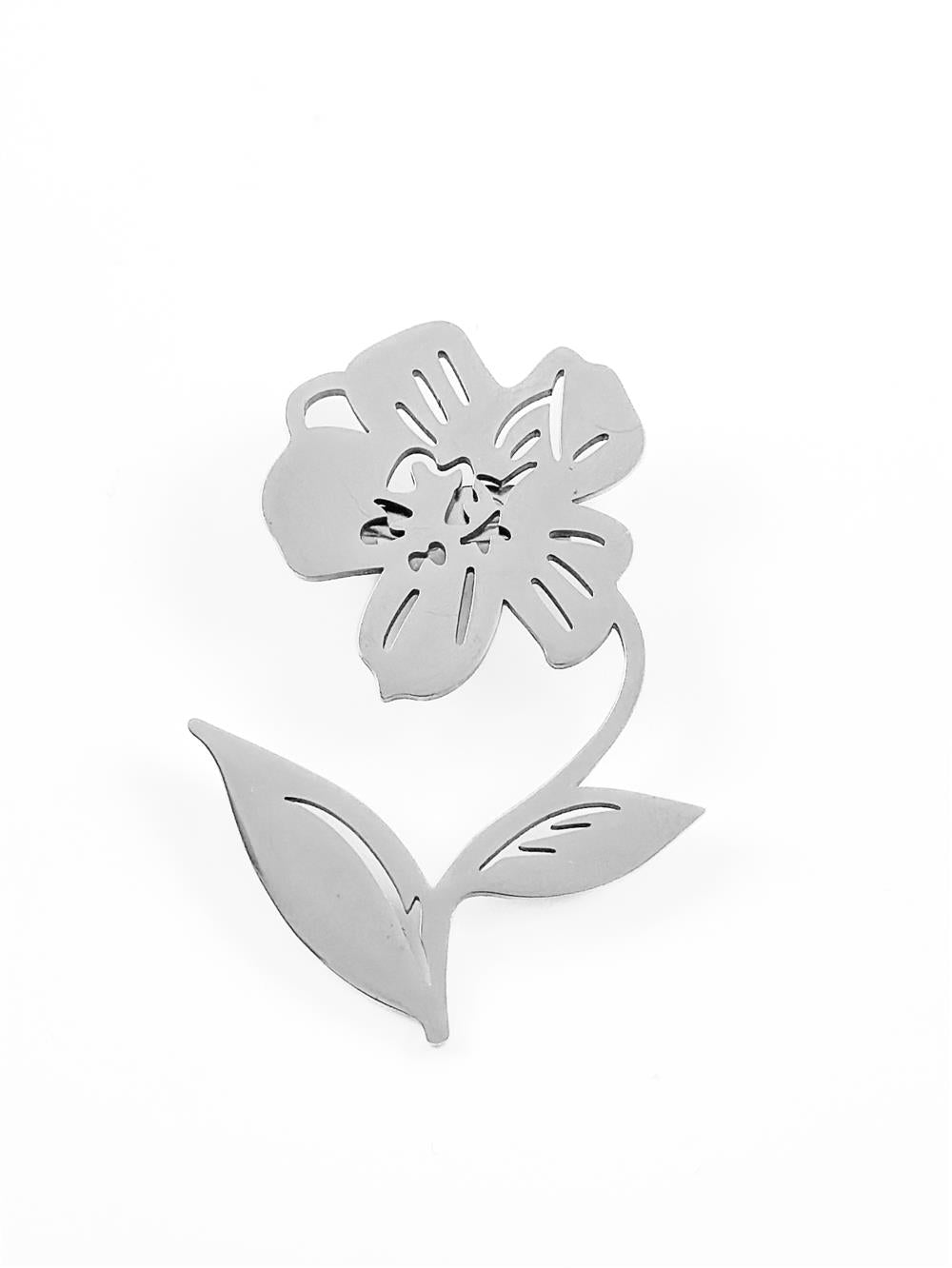 Gül Broş Silver