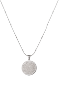 Çelik Ayetel Kürsü Kolye SILVER  45cm