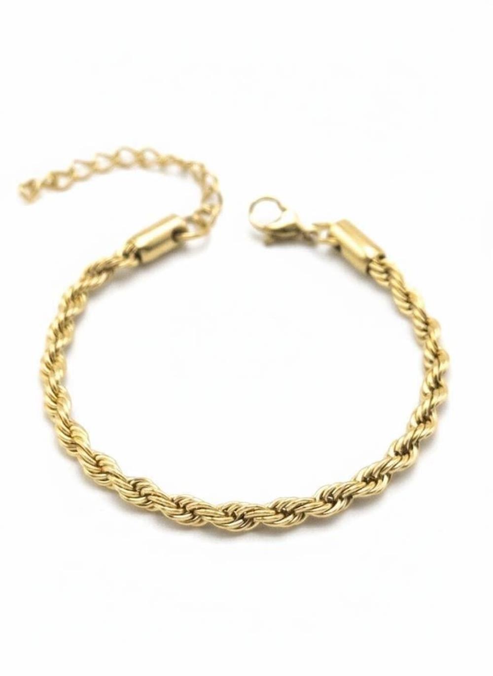Çelik Burgu Bileklik GOLD 2 mm