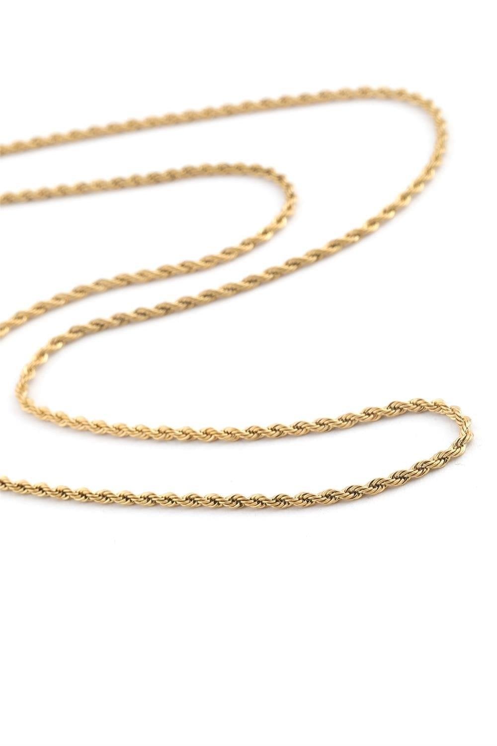 Çelik Burgu Kolye GOLD 60cm 1 mm