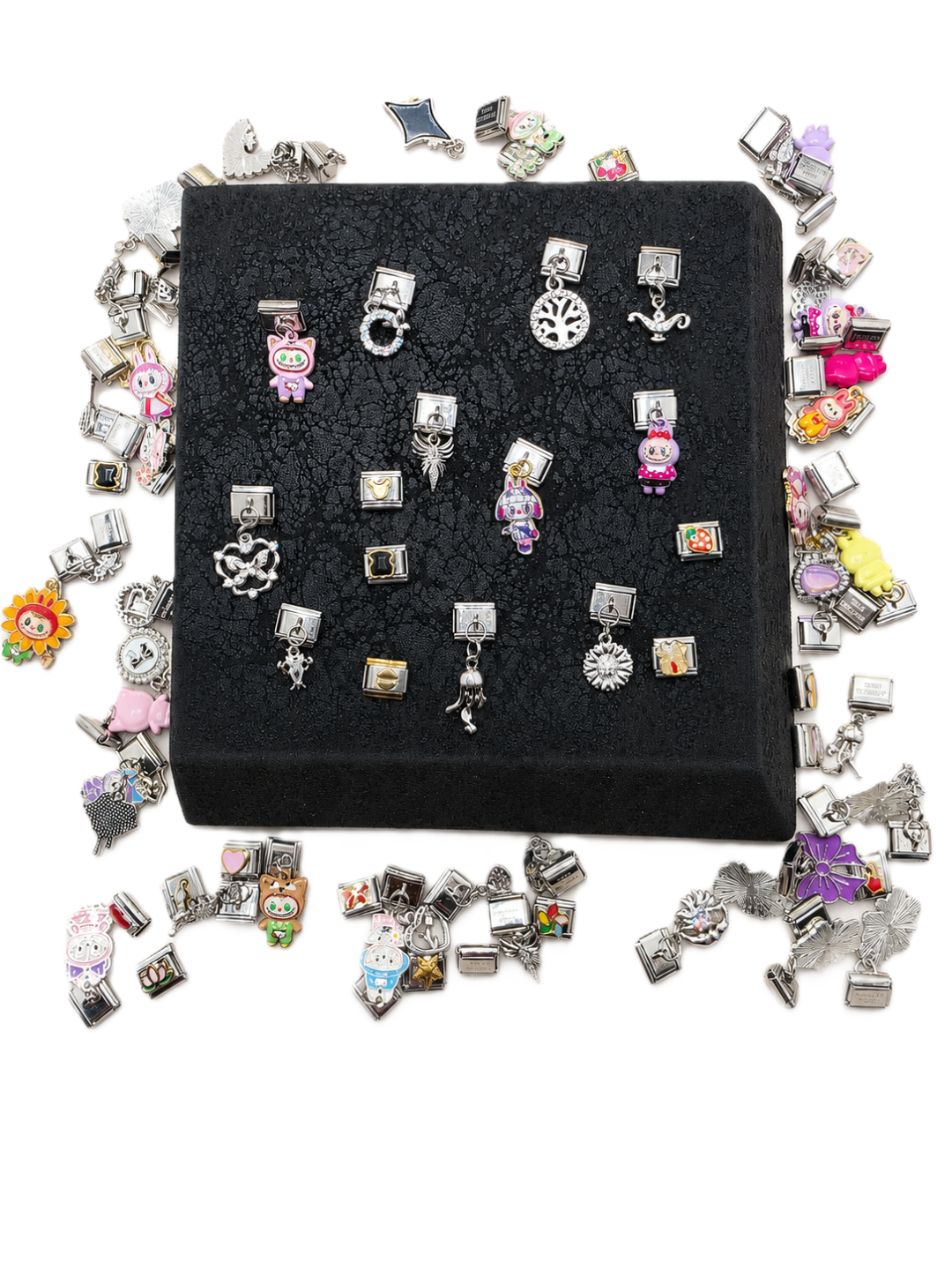 Steel Charm MIX 24 pcs